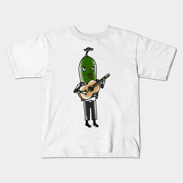 Chili Mariachi Kids T-Shirt by ivpeople